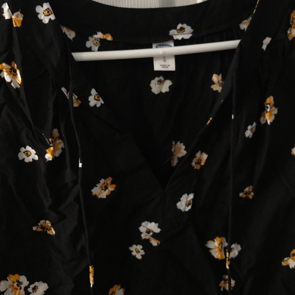 Old Navy Black w/ Orange Flowers Sundress - Picture 3 of 3
